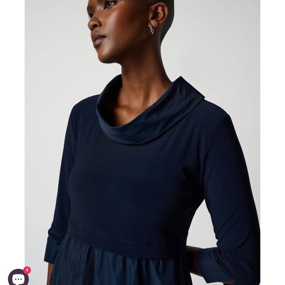 Joseph Ribkoff Cocoon Dress In Midnight Blue Size 10 (Color Accuracy Photos 1,2) - Picture 2 of 5